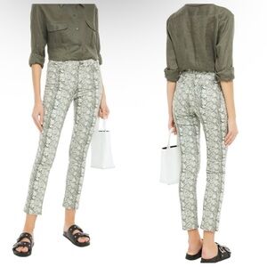 Ag Adriano Goldschmied THE MARI High Rise Straight Leg Animal Print Jeans 27